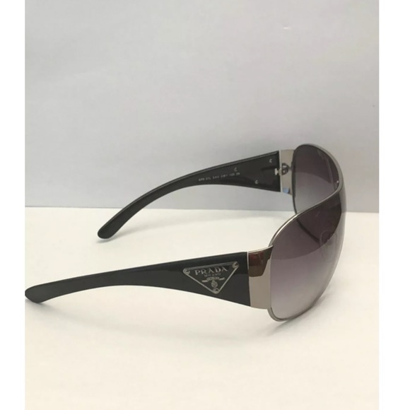 Prada 57L 5AV Sunglasses In Black NWOT - Picture 3 of 6